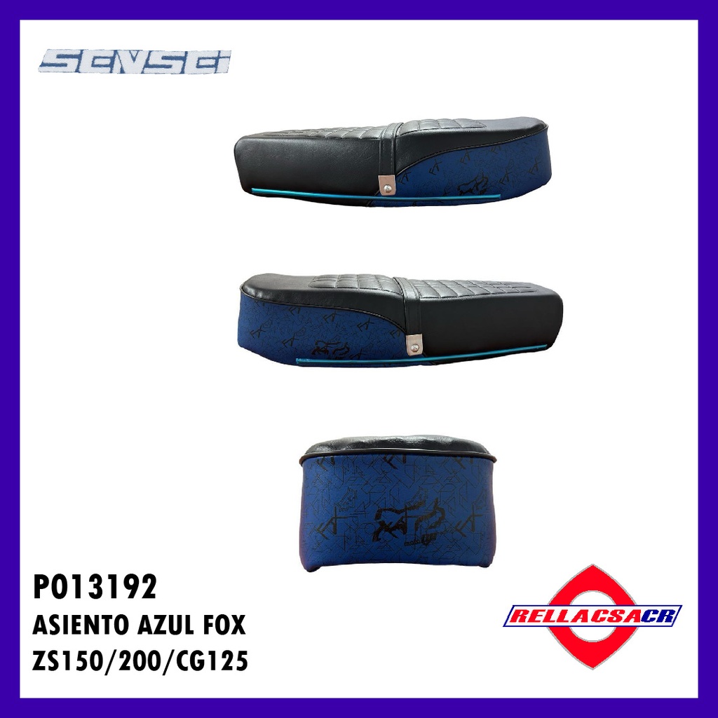 ASIENTO ZS150-7 AZUL FOX 