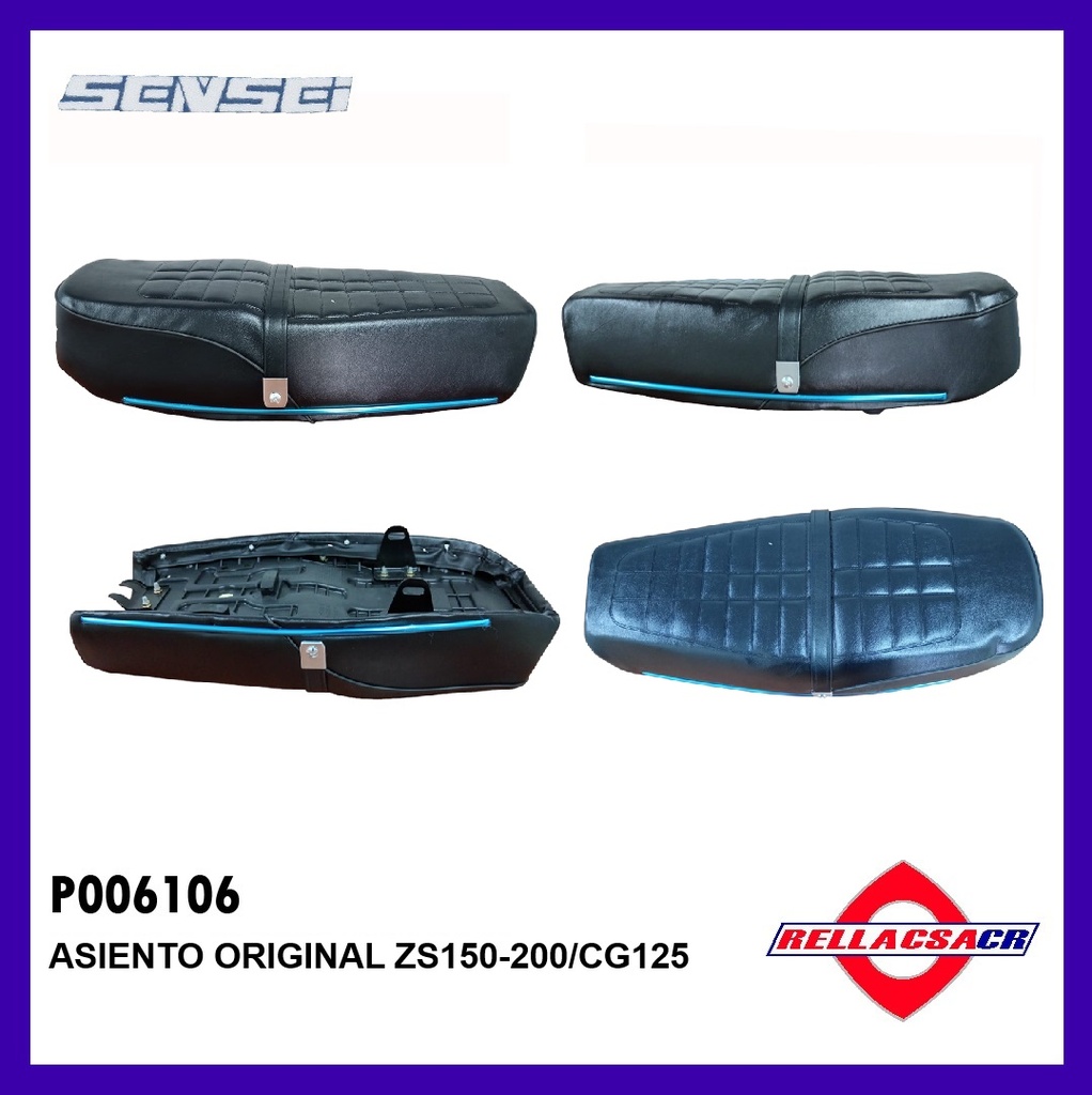 ASIENTO NEGRO ORIGINAL ZS150-7
