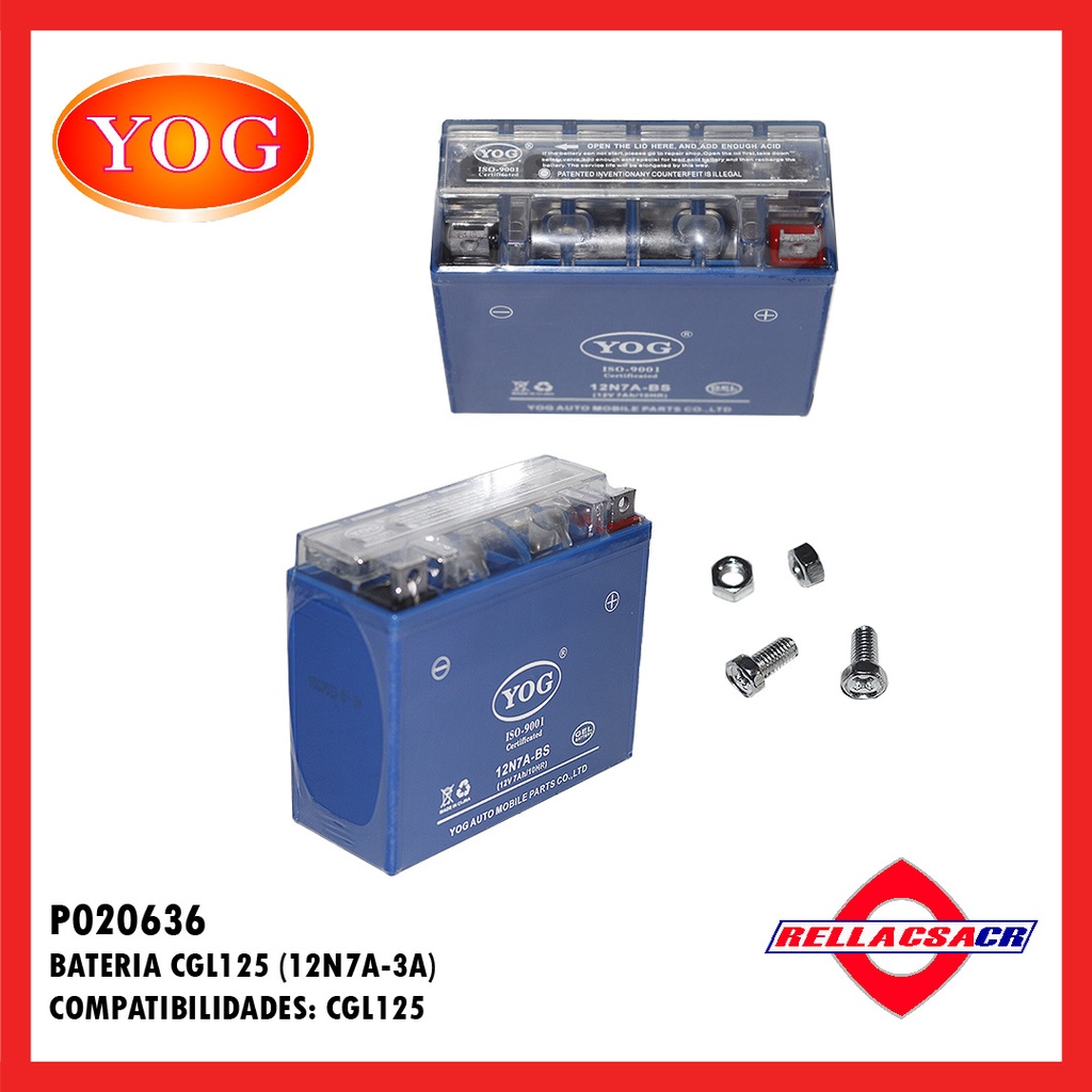 BATERIA CGL125 (12N7A-3A)