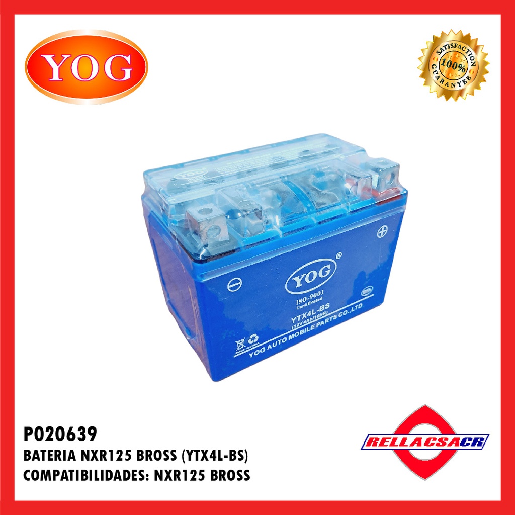BATERIA NXR 125 BROSS (YTX4L-BS)
