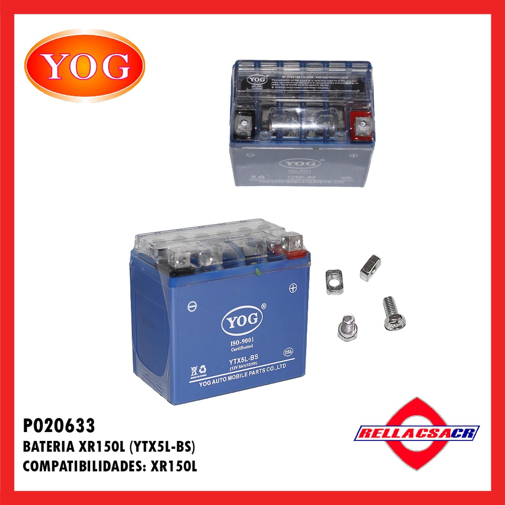 BATERIA XR150 L (YTX5L-BS) 