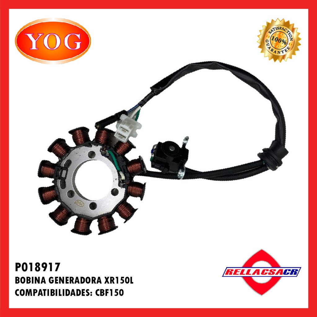 BOBINA GENERADORA XR150 L (12 - 4 TORNILLOS)