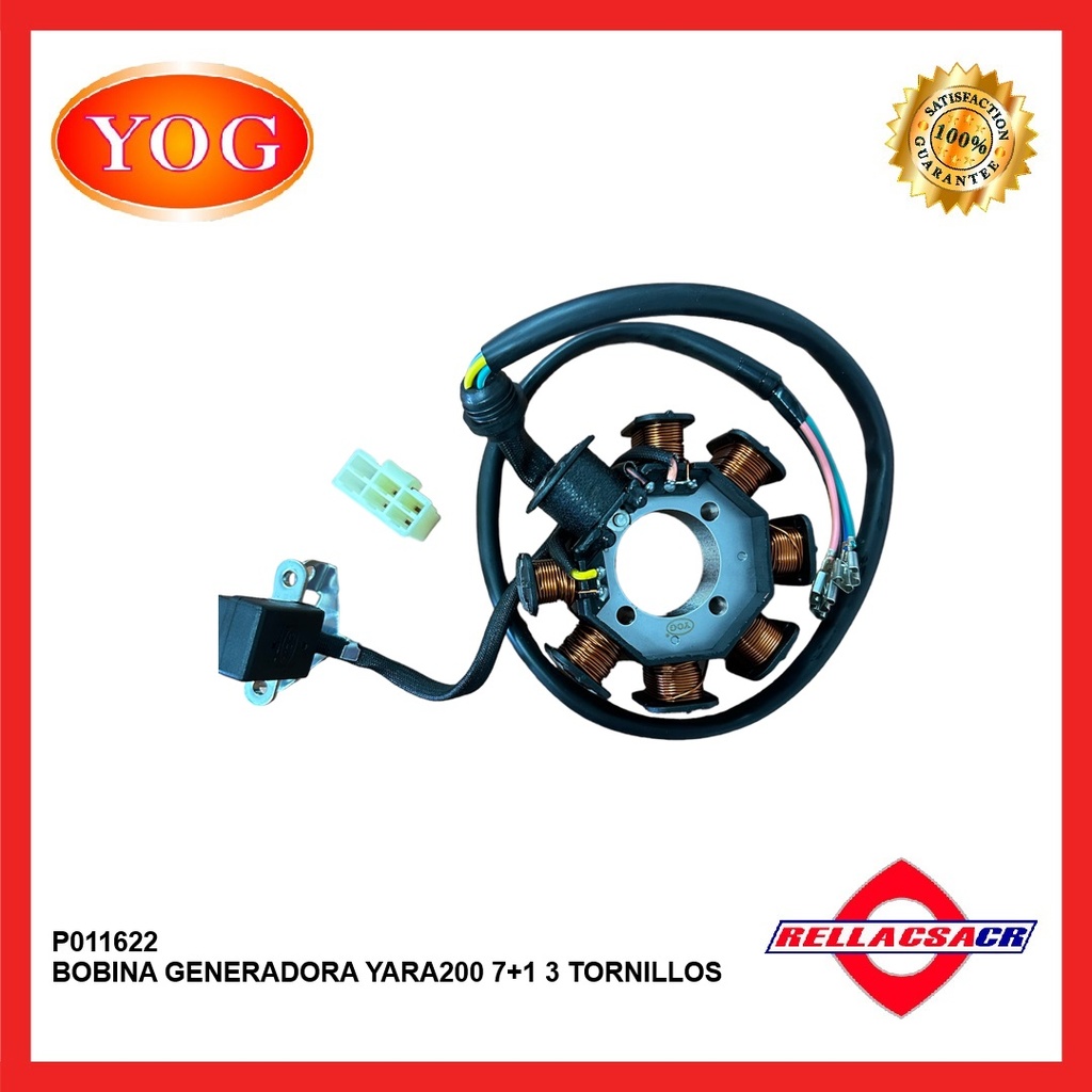 BOBINA GENERADORA YARA 200 (7+1 - 3 TORNILLOS)