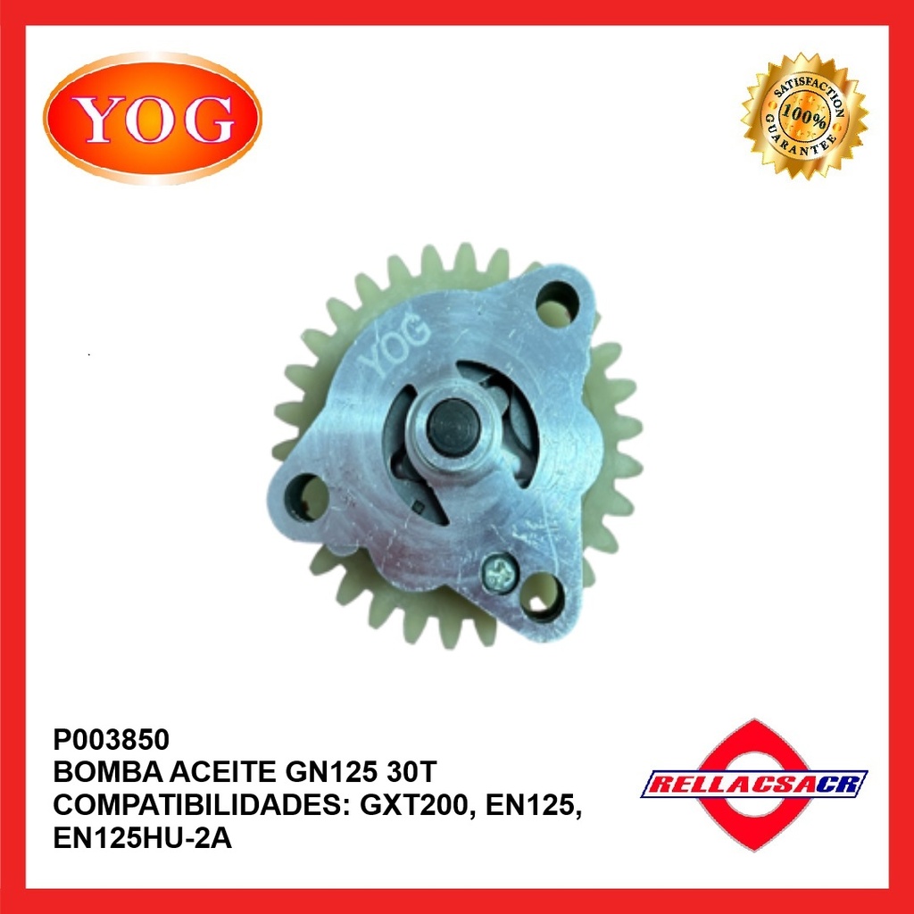 BOMBA ACEITE COMPLETA 30T GN125 H