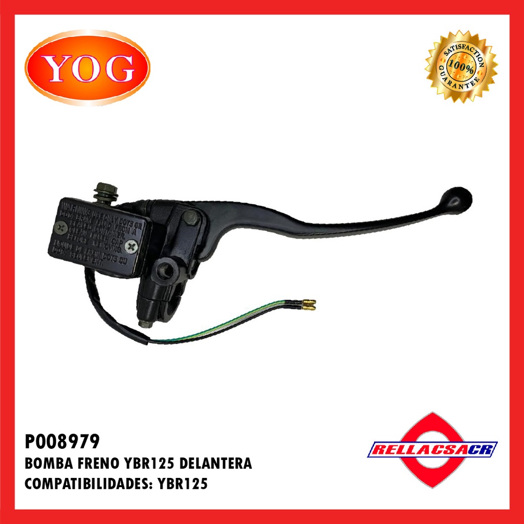BOMBA FRENO DEL. YBR 125 ED (METALICA)