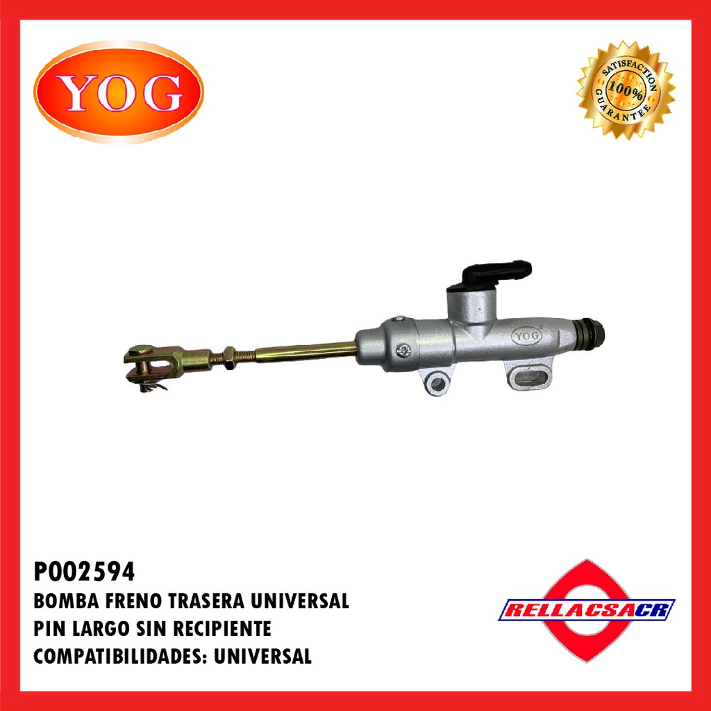BOMBA FRENO TRAS.UNIVERSAL PIN LARGO S.RECIPIENTE.YOG