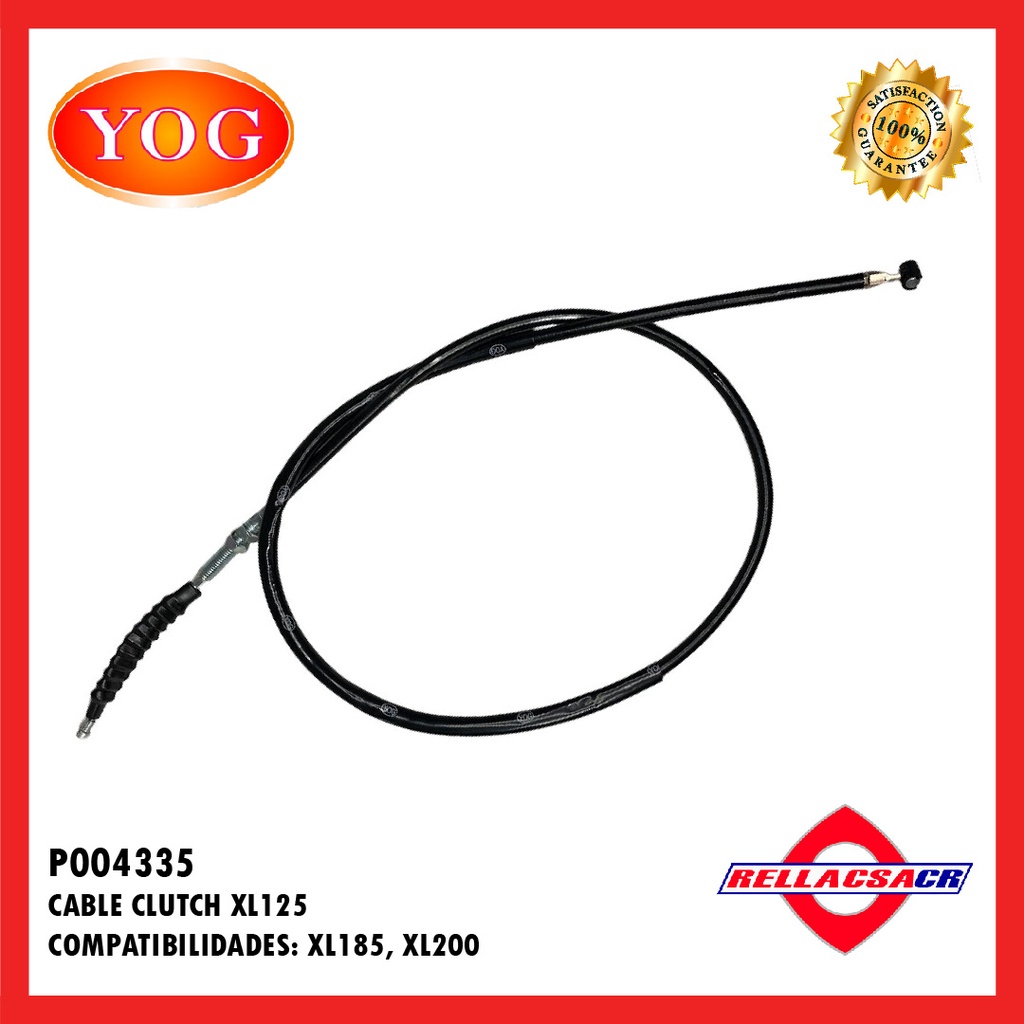 CABLE CLUTCH XL125 RED /XL185/XL200.YOG