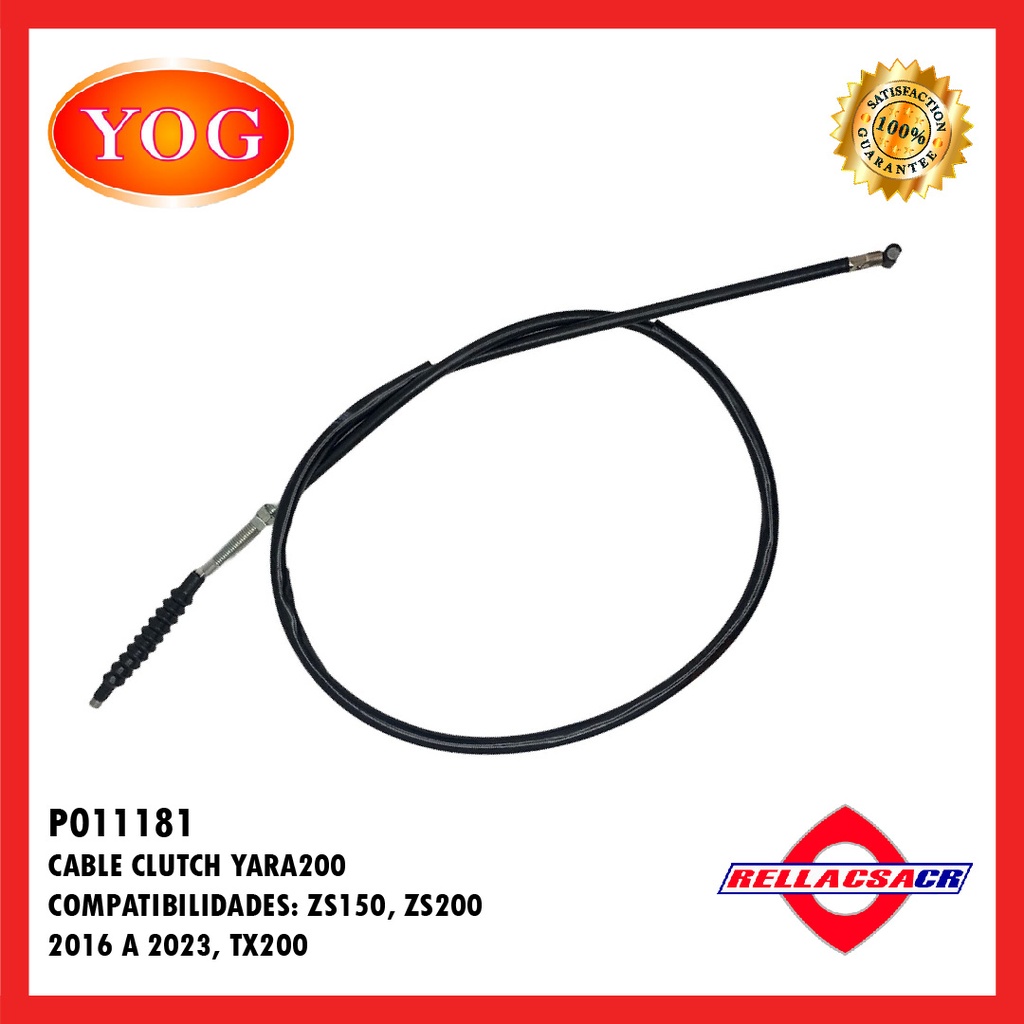 CABLE CLUTCH YARA200/ZS150-7/ZS200-7 2016-2023/TX200 1.14M.YOG