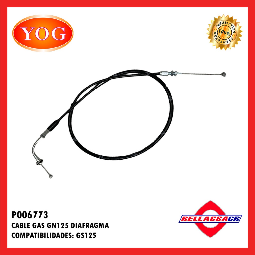 CABLE GAS GN125 H (DIAFRAGMA)