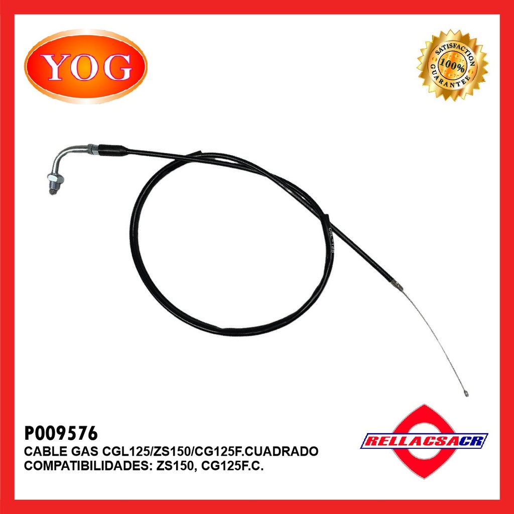 CABLE GAS CGL125/ZS150-7