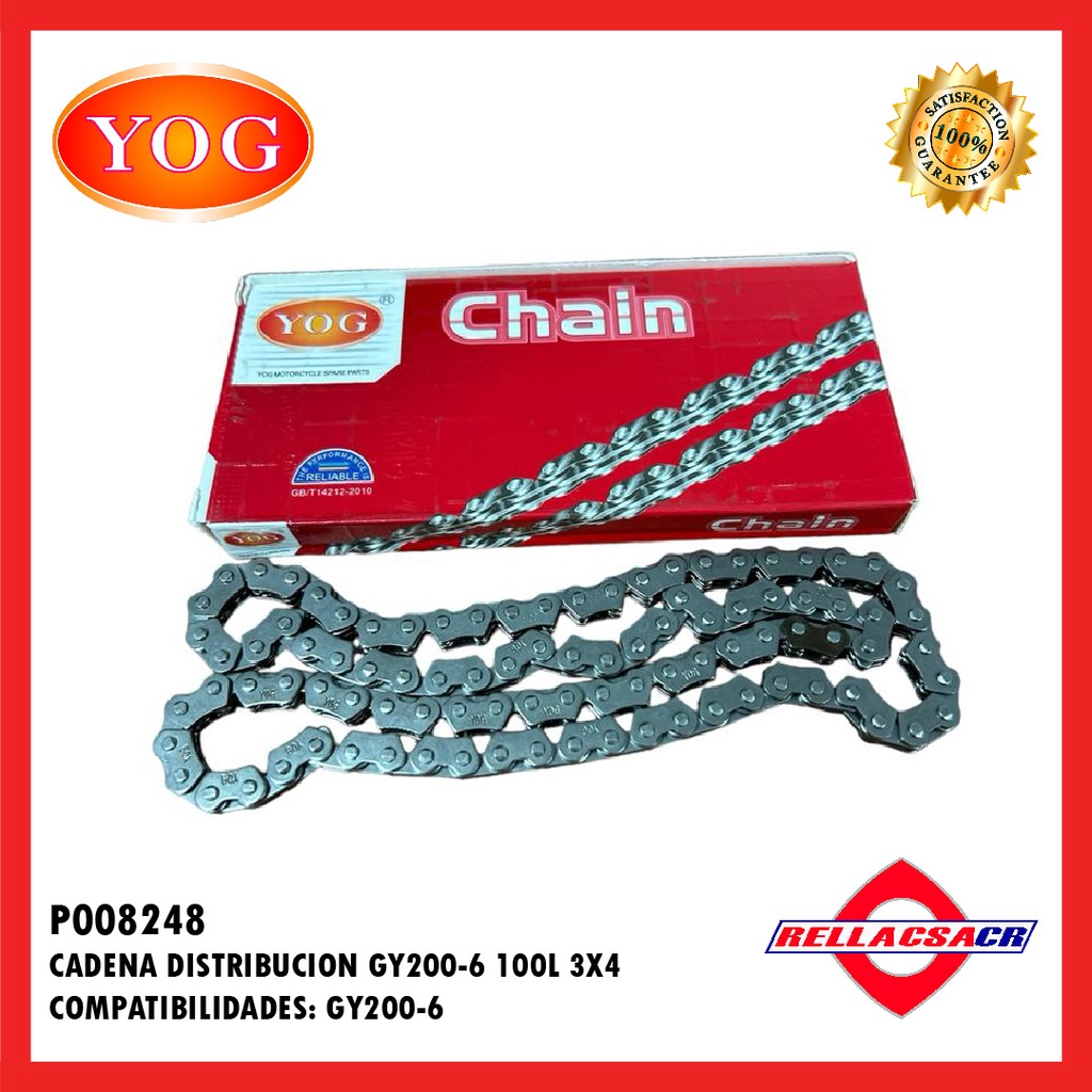 CADENA DISTRIBUCION GY 200-6  3X4X100L