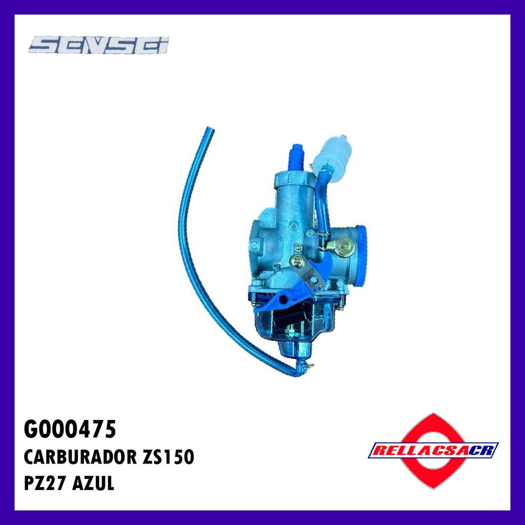 CARBURADOR ZS150 PZ27 AZUL