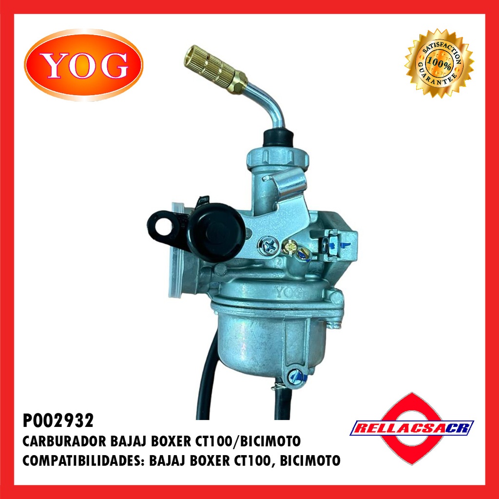 CARBURADOR BAJAJ BOXER CT100