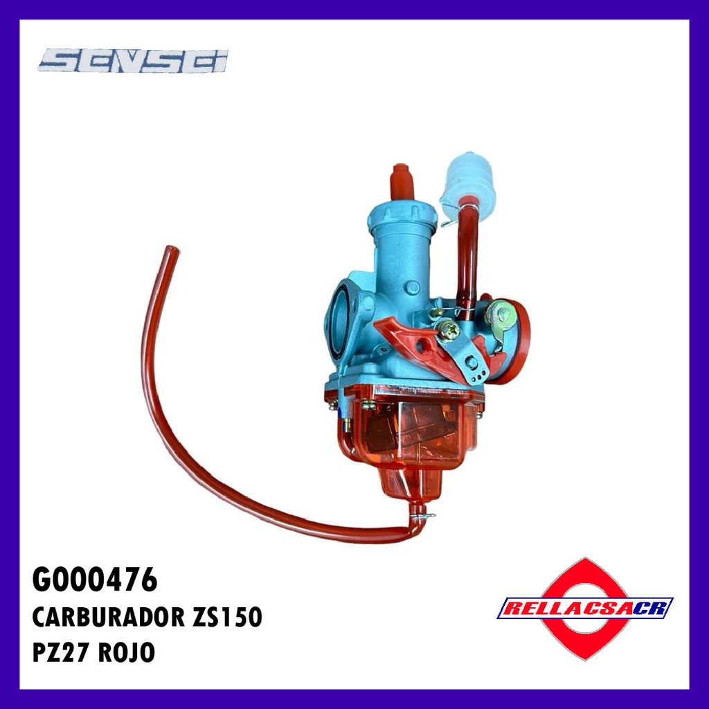 CARBURADOR ZS150 PZ27 ROJO