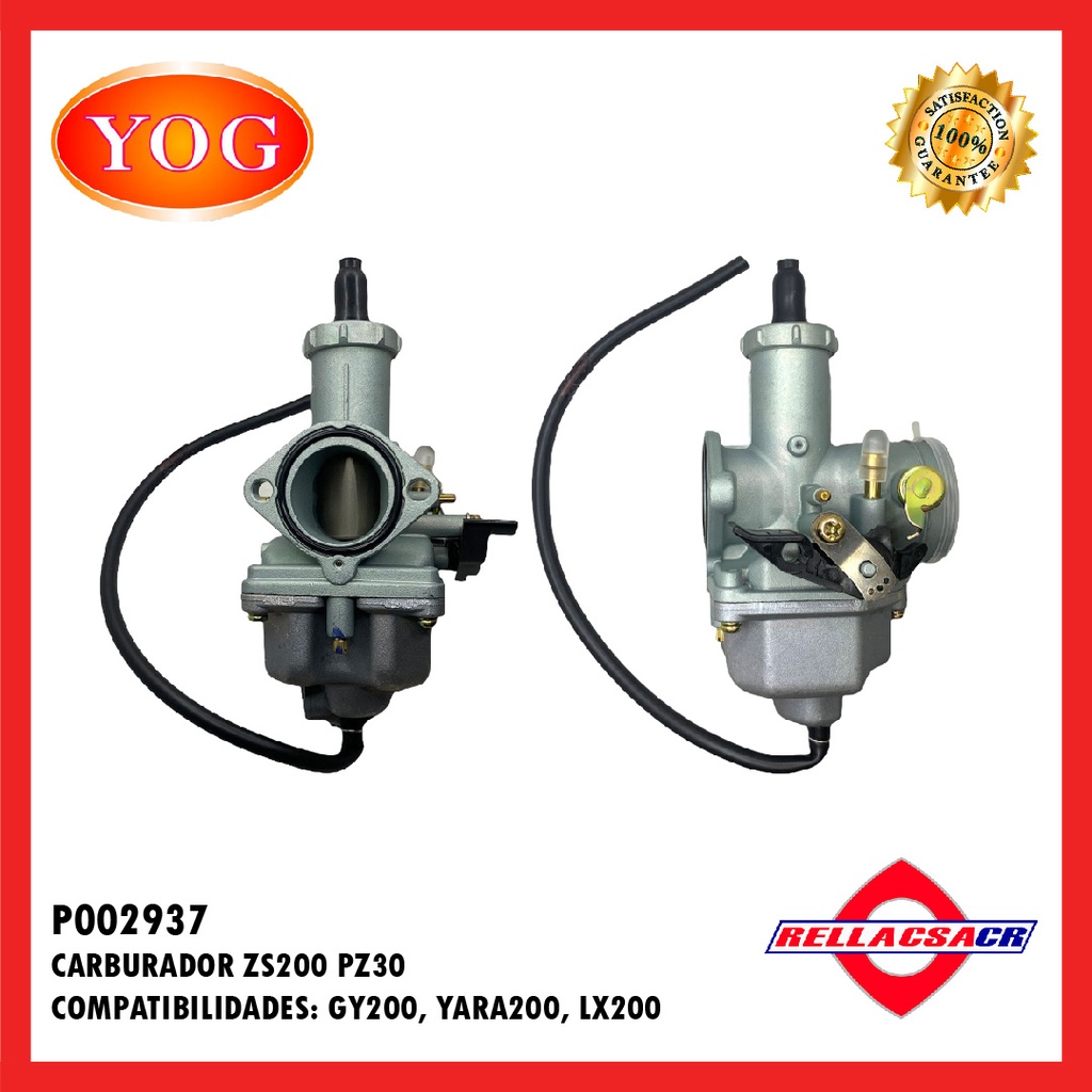 CARBURADOR ZS200/GY200 PZ30.YOG