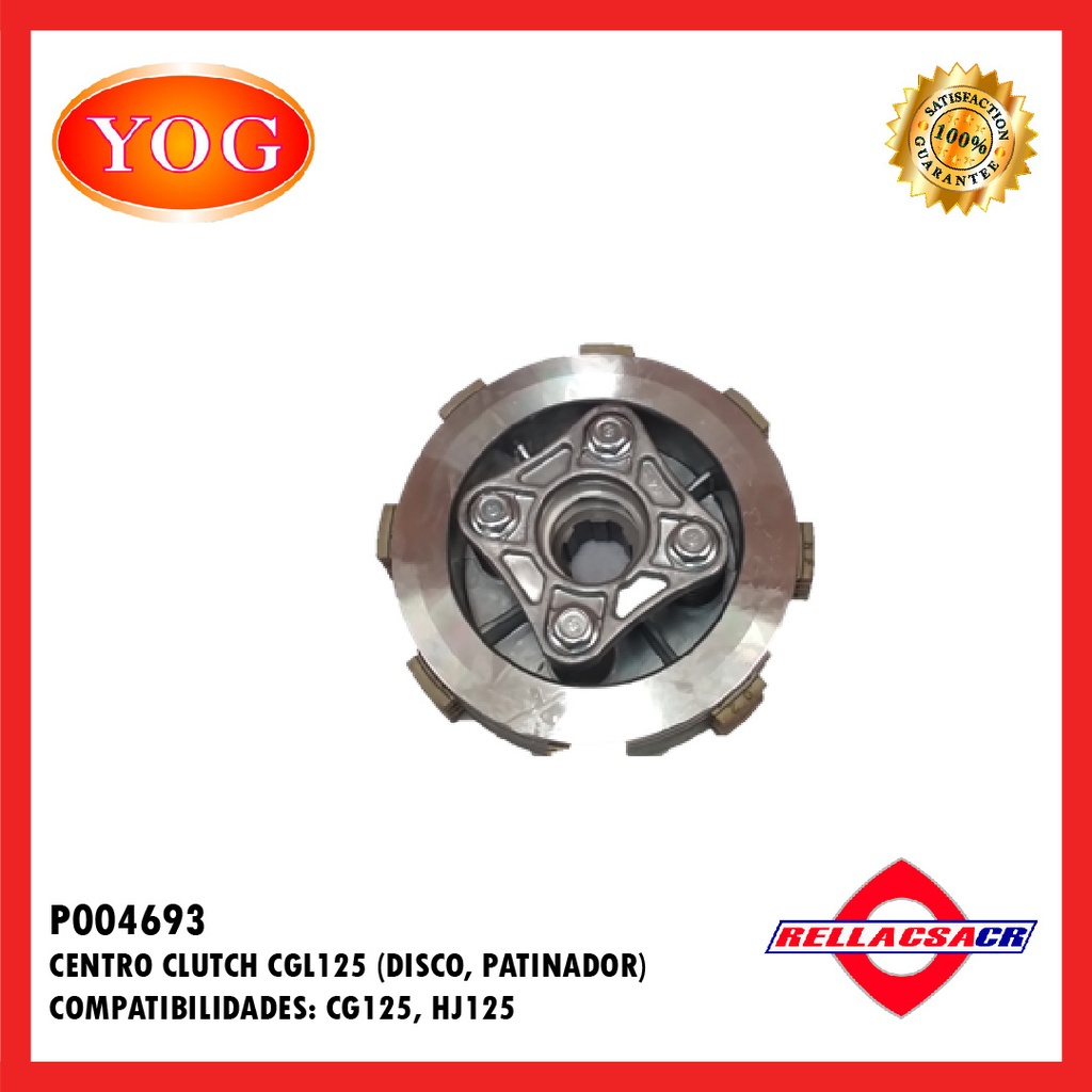 CENTRO CLUTCH ZS150-7 4 TORNILLOS (DISCO-PATINADOR)