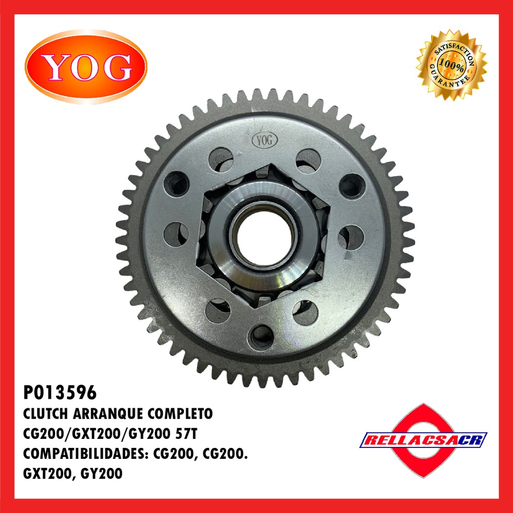 CLUTCH ARRANQUE COMPLETO NANO 200 (6) 57T