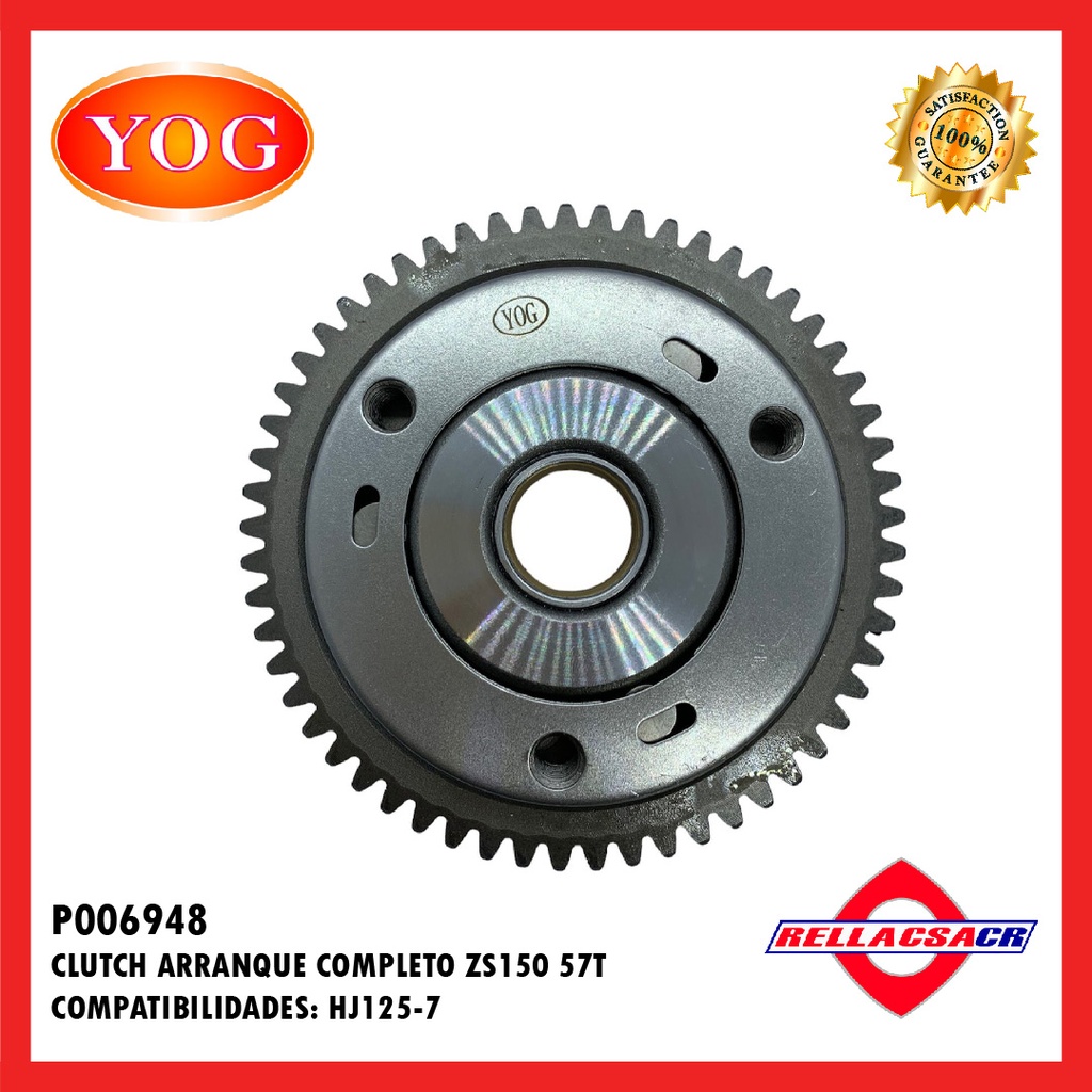CLUTCH ARRANQUE COMPLETO ZS150-7 57T
