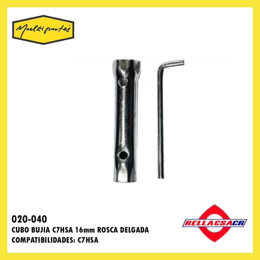 CUBO BUJIA C7HSA 16mm ROSCA DELGADA.MP