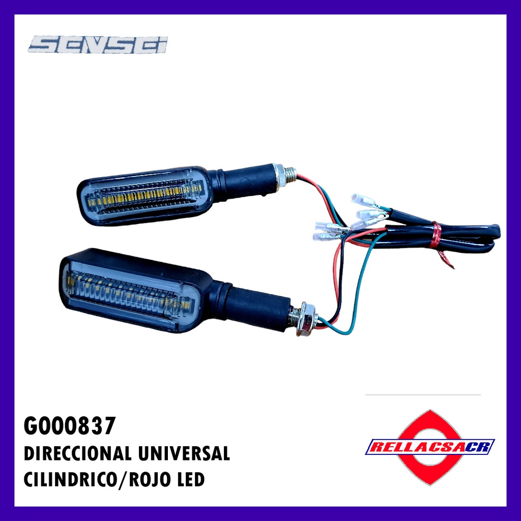 DIRECCIONAL UNIVERSAL CILINDRICO LED ROJO (PAR)