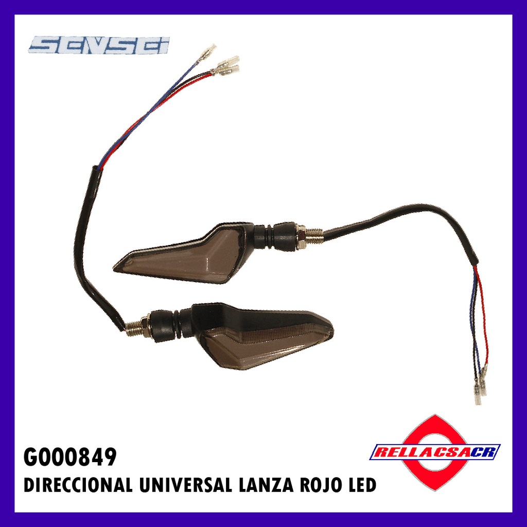 DIRECCIONAL UNIVERSAL TIPO LANZA LED ROJO (PAR)