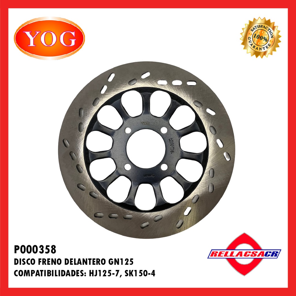 DISCO FRENO DEL. GN125 H