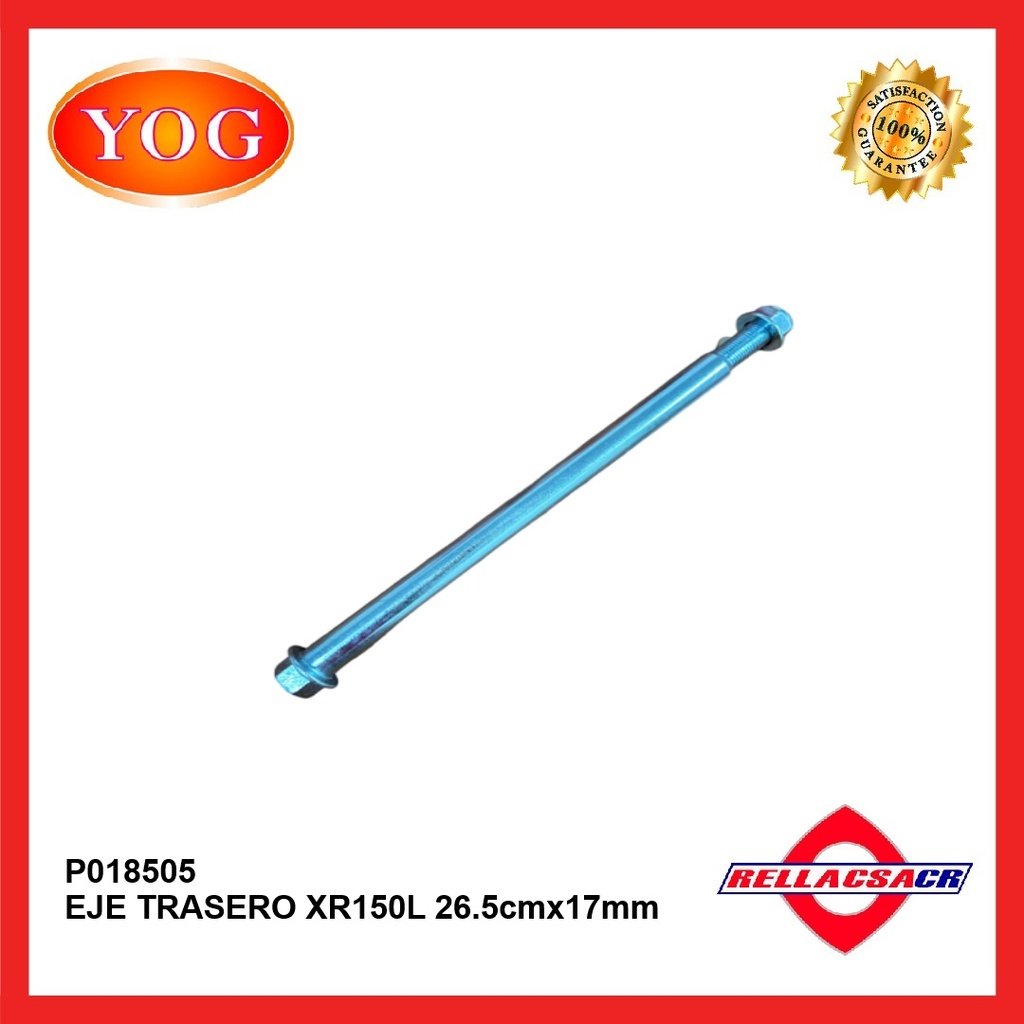 EJE TRASERO XR150 L (26.5CM X 17MM)