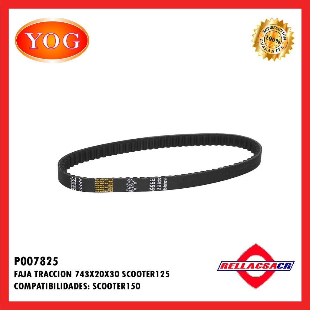 FAJA TRACCION 842X20X30 SCOOTER150