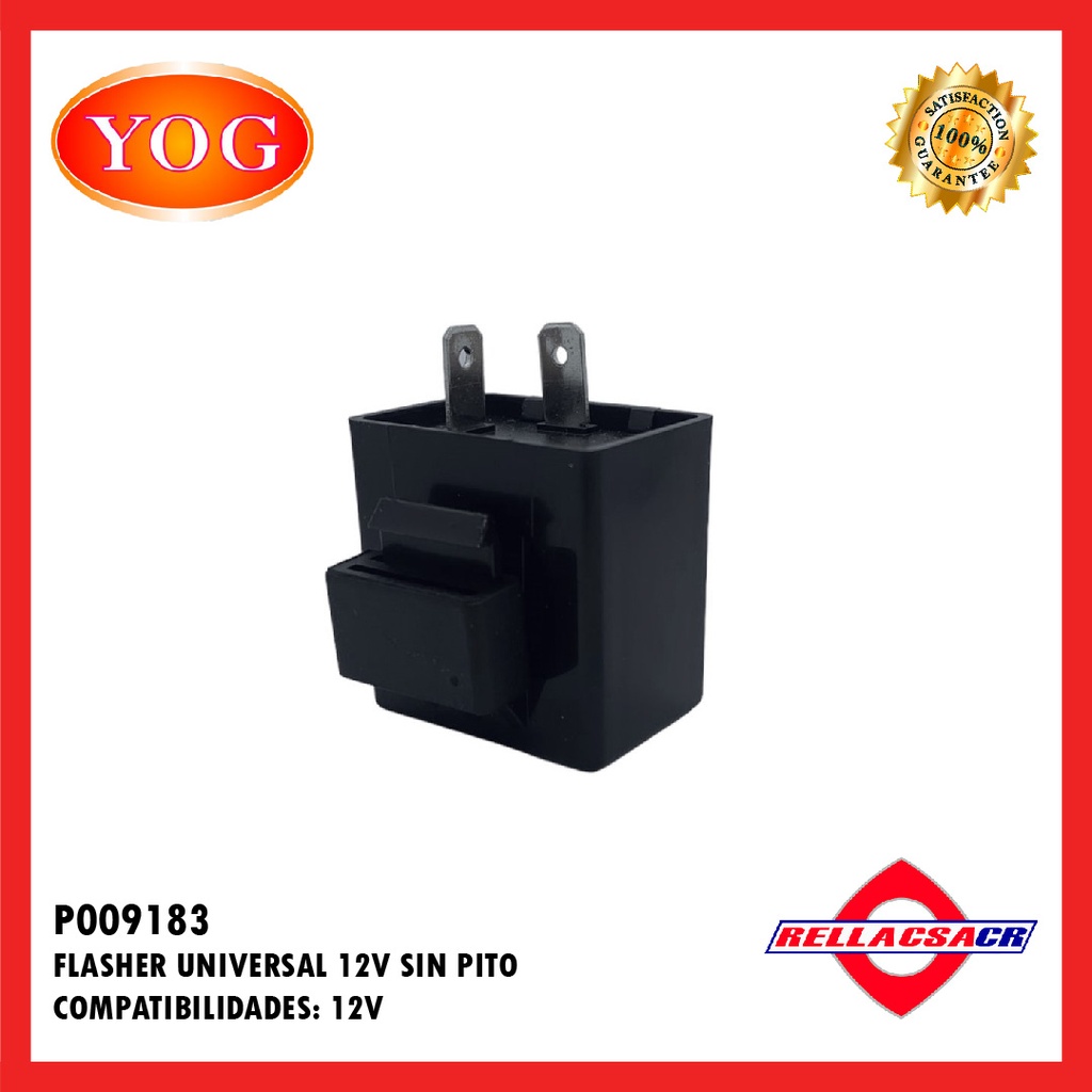 FLASHER UNIVERSAL 12V SIN PITO.YOG