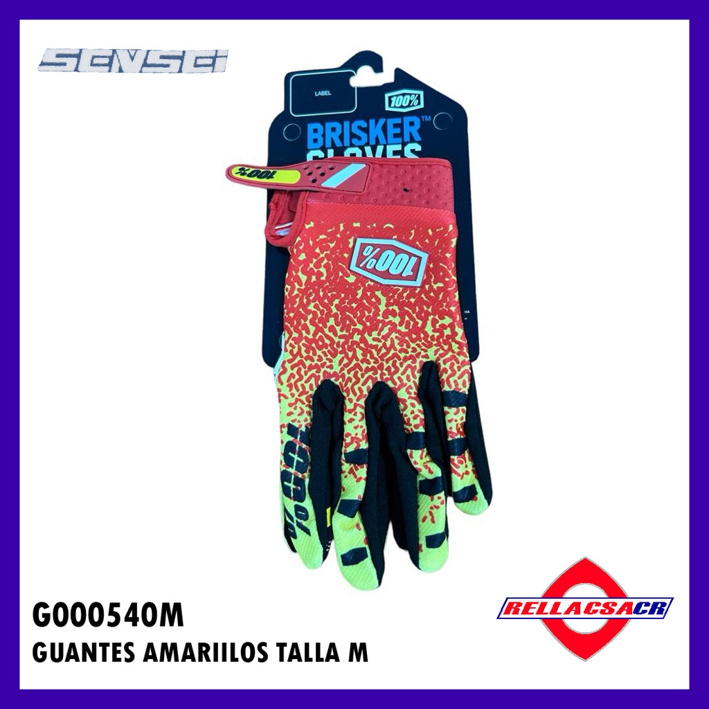 GUANTES AMARILLO TALLA *M*