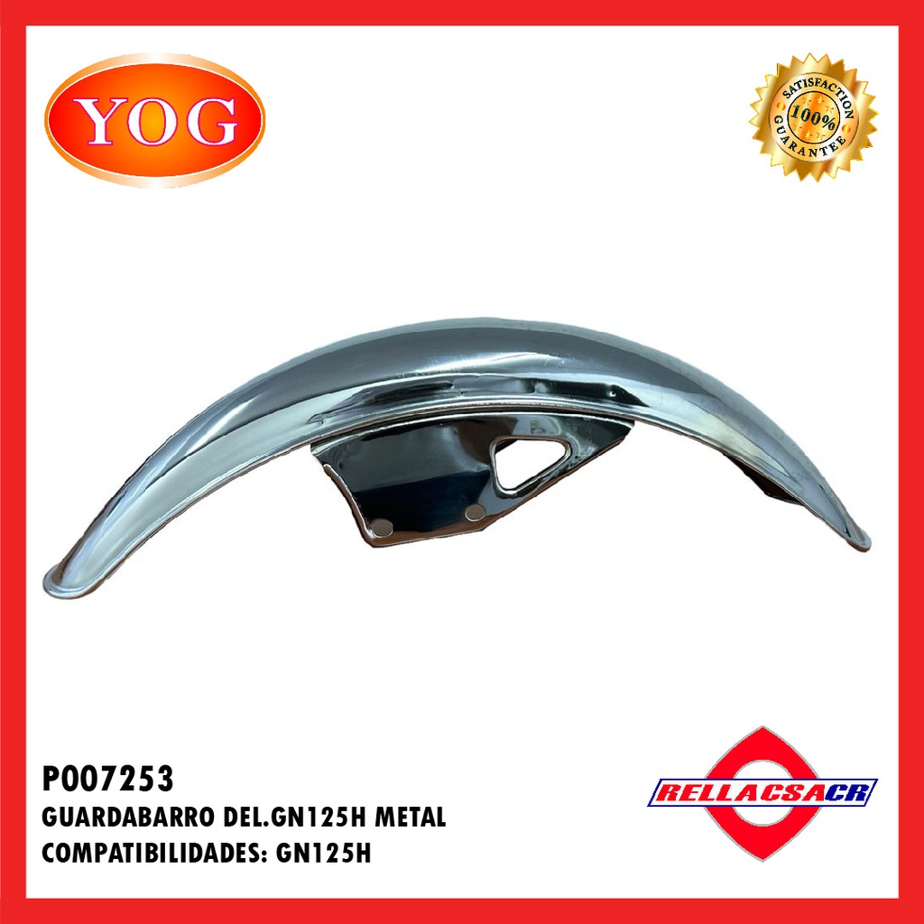 GUARDABARRO DEL. GN125 H METAL