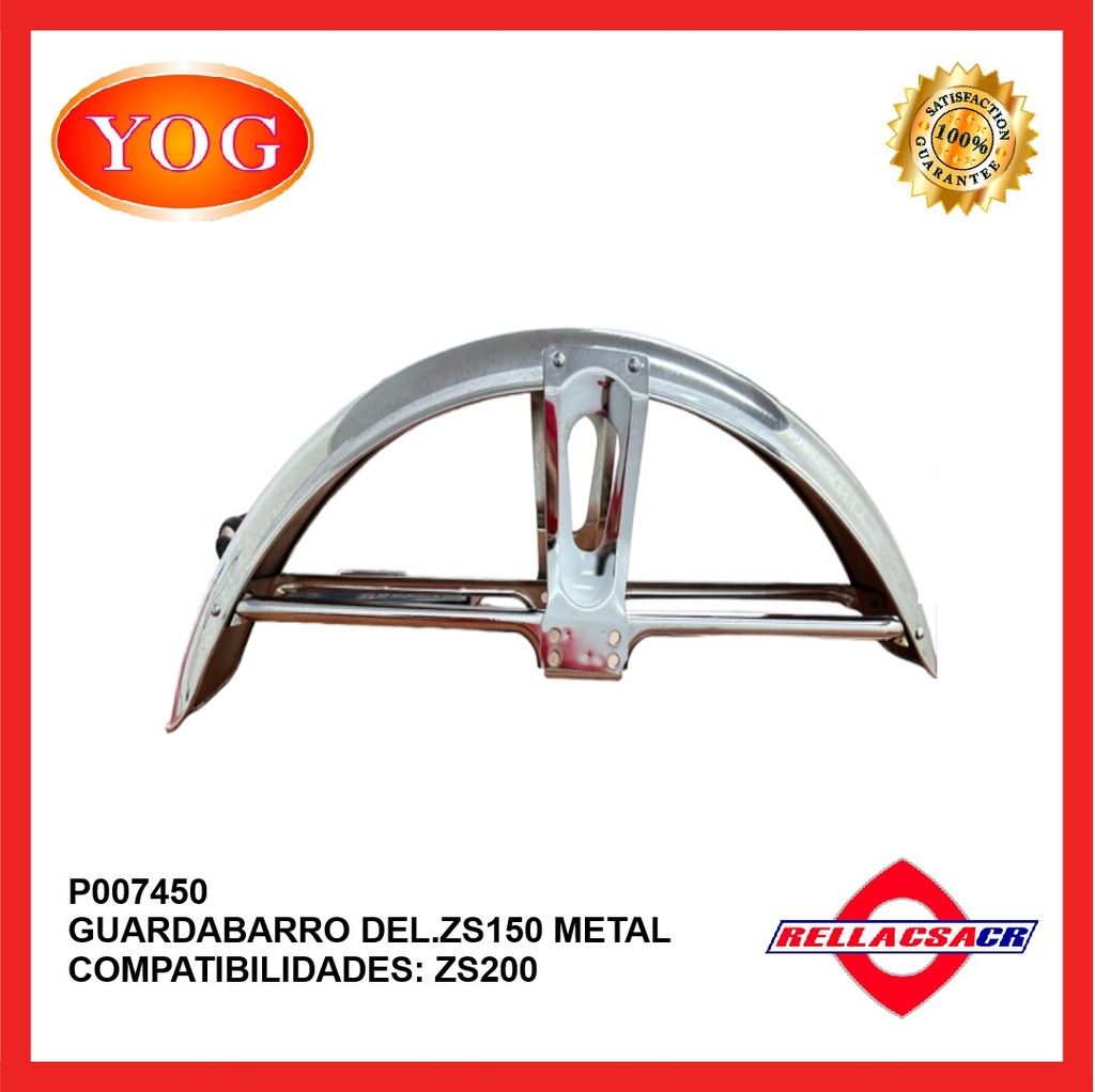 GUARDABARRO DEL. ZS150-7 METAL