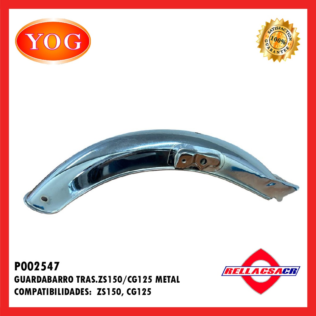 GUARDABARRO TRAS. ZS150-7 METAL