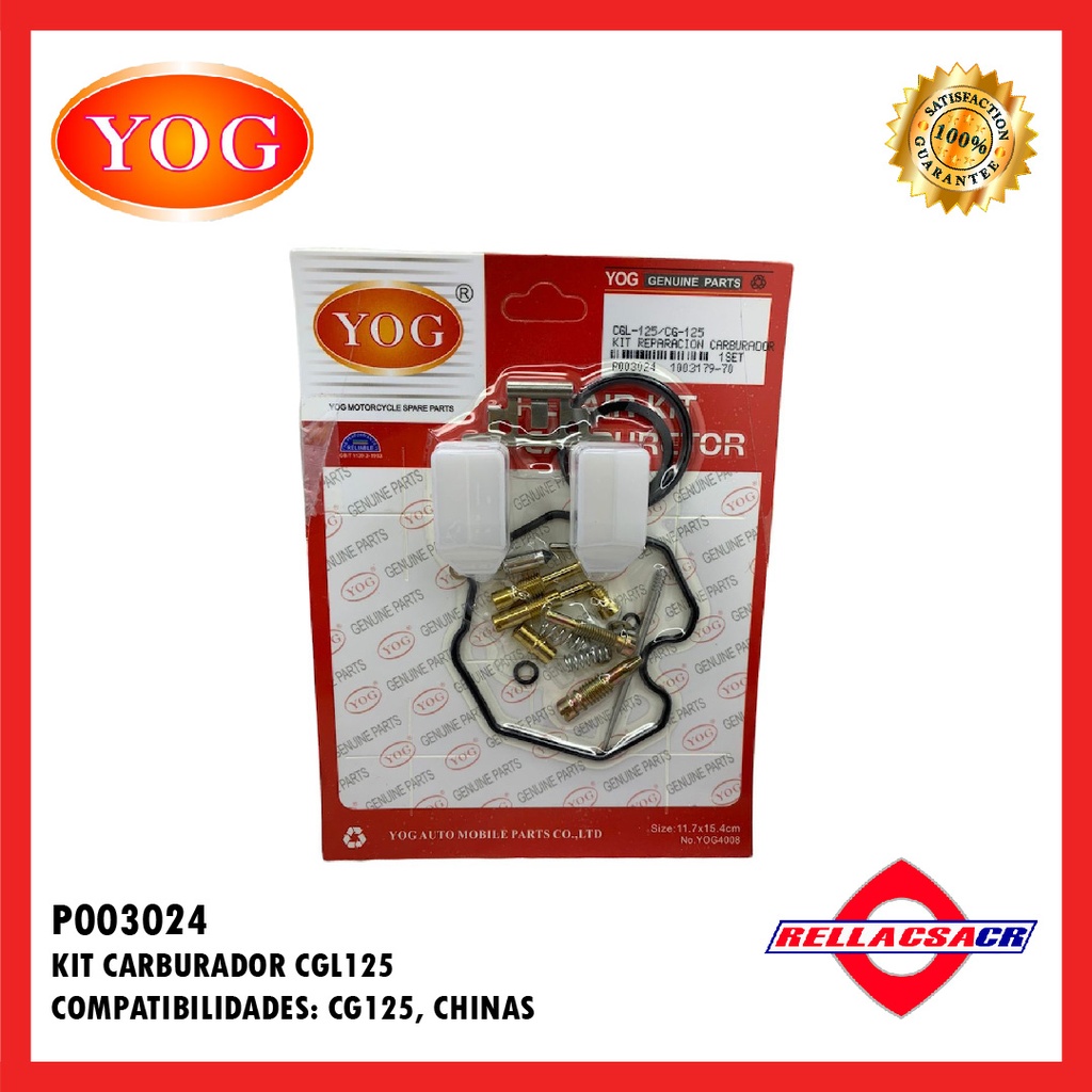 KIT CARBURADOR CGL125