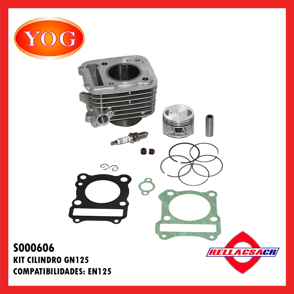KIT CILINDRO GN125 H (CADENA) 57mm- RAIS PIN 14mm