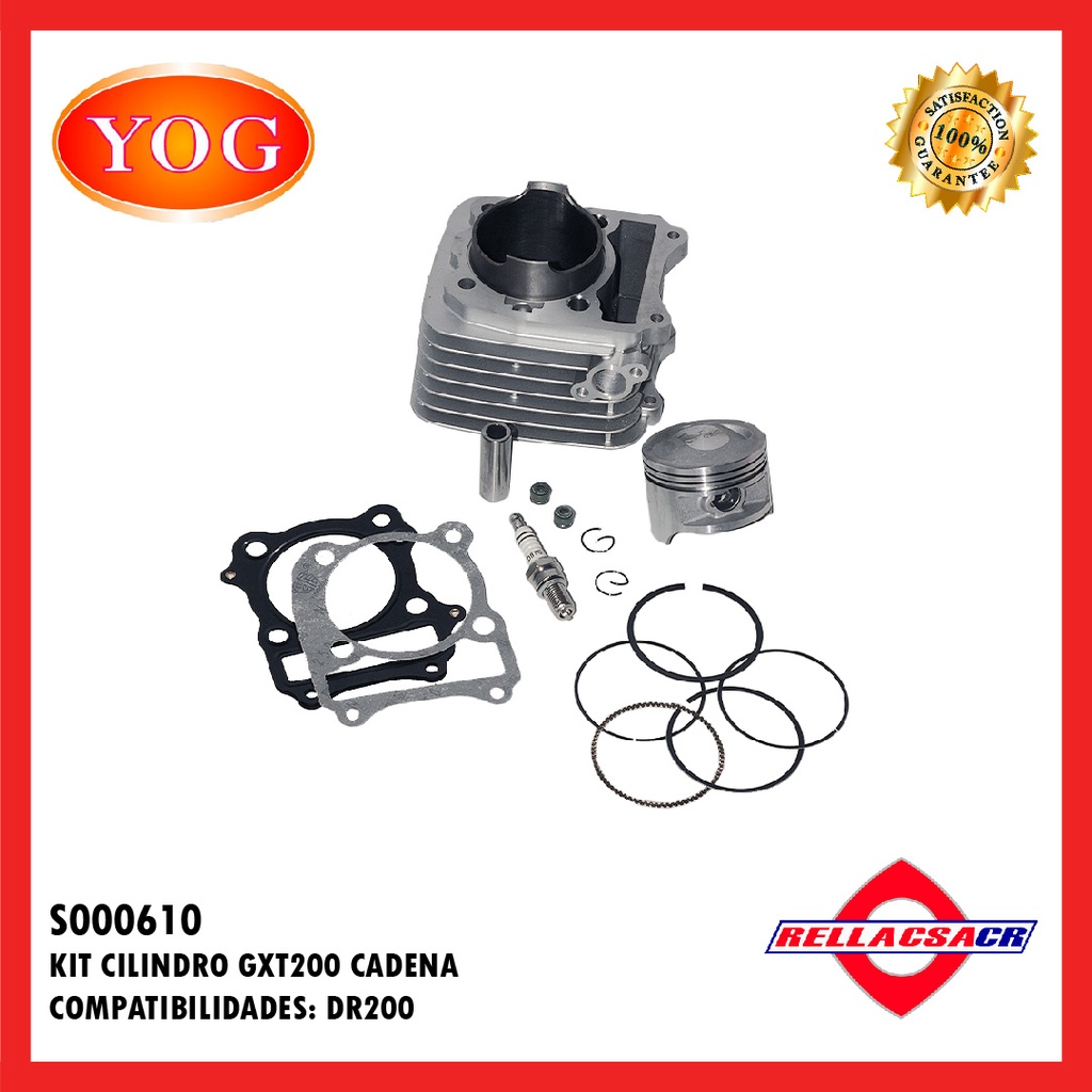 KIT CILINDRO GXT200 (CADENA) 66mm-RAIS PIN 16mm