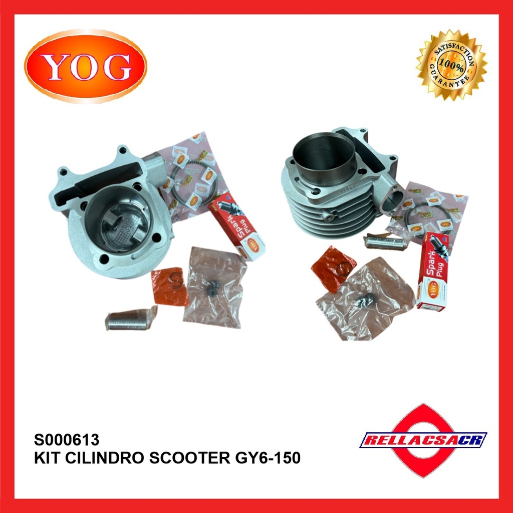 KIT CILINDRO SCOOTER 150 (CADENA) 57.4mm-RAIS PIN 15mm