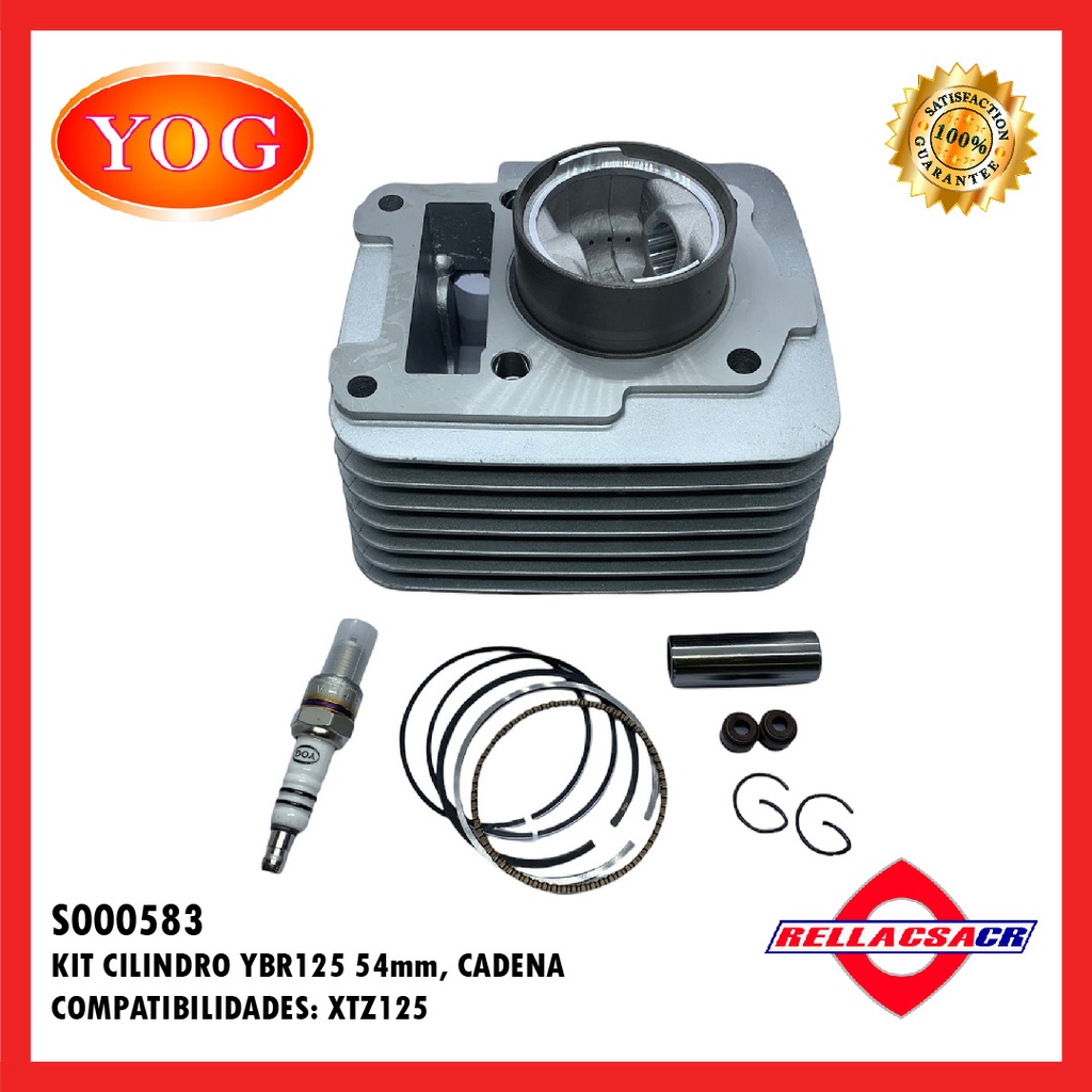 KIT CILINDRO YBR 125 ED (CADENA) 54mm-RAIS PIN 15mm