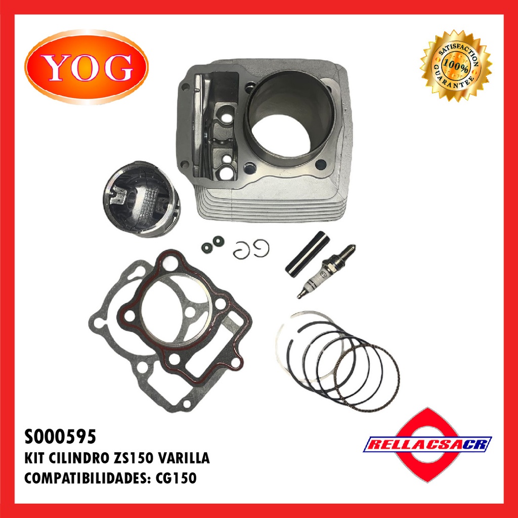 KIT CILINDRO ZS150-7 (VARILLA) 62mm-RAIS PIN 15mm