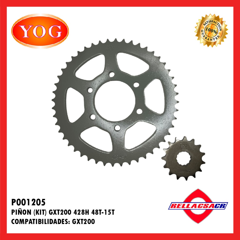 KIT PI홥N GXT200 428H 48T-15T