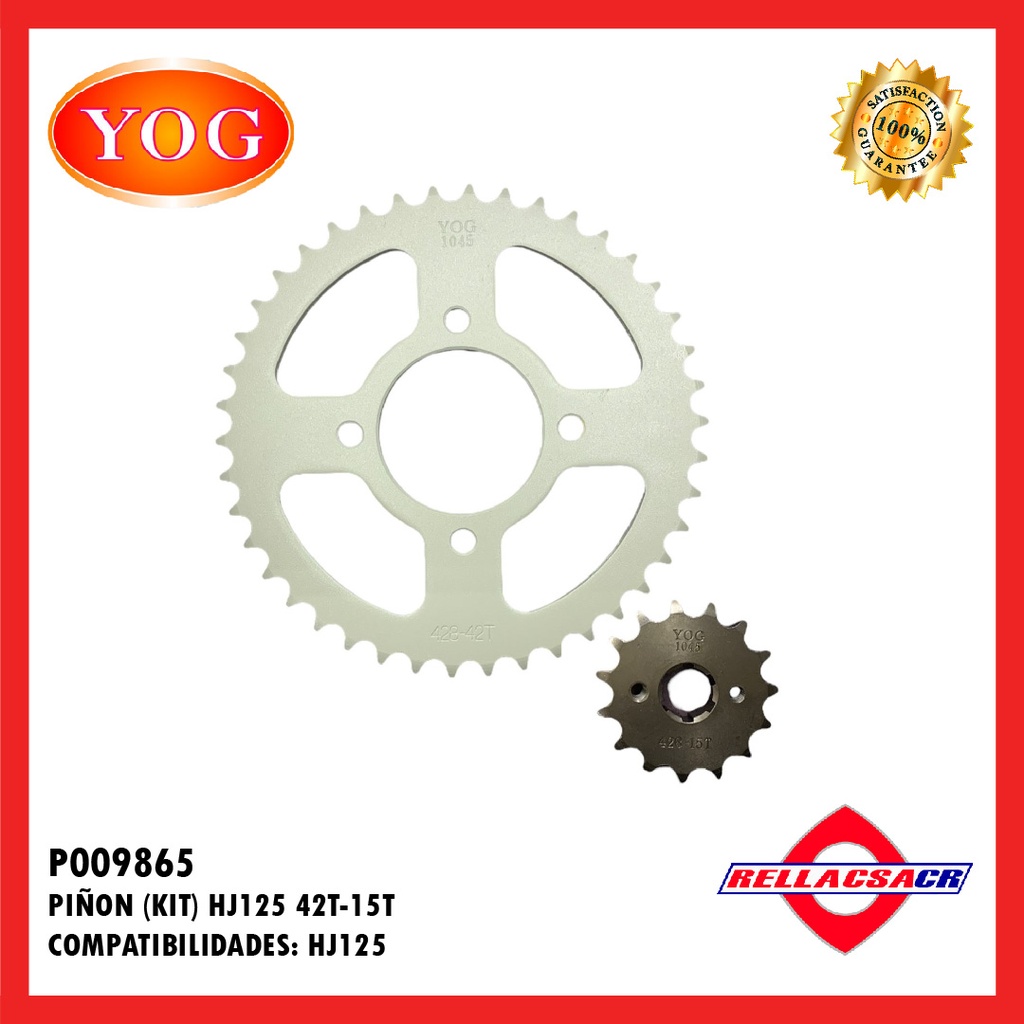 KIT PI홥N LX200/YARA200 (2014-2015) /HJ125-7 42T-15T