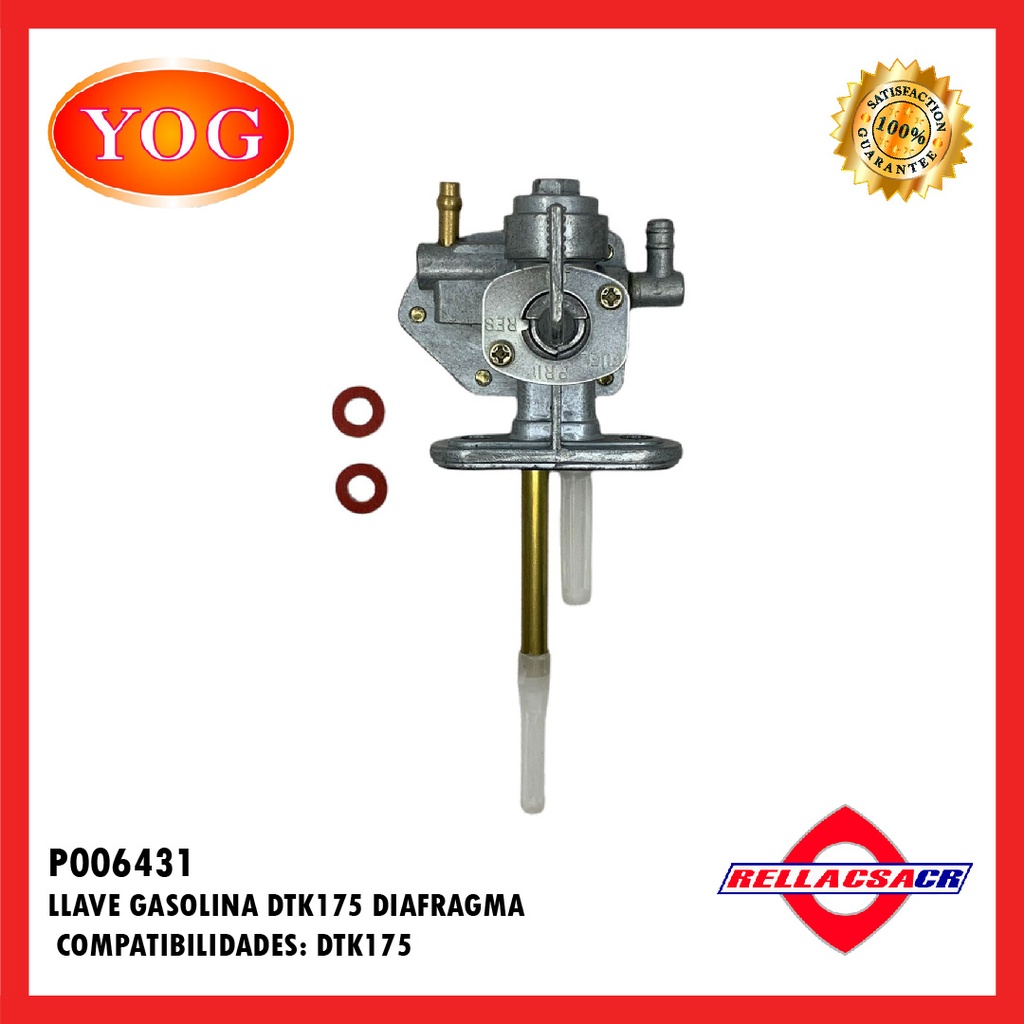 LLAVE GASOLINA DTK175 DIAFRAGMA (18G)