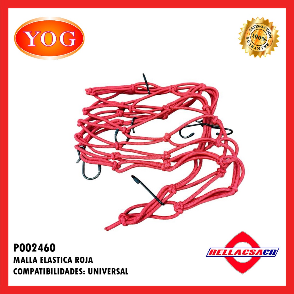 MALLA ELASTICA ROJA