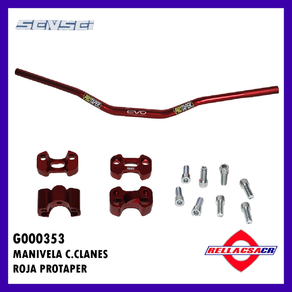 MANIVELA CON CLANES ROJA PROTAPER