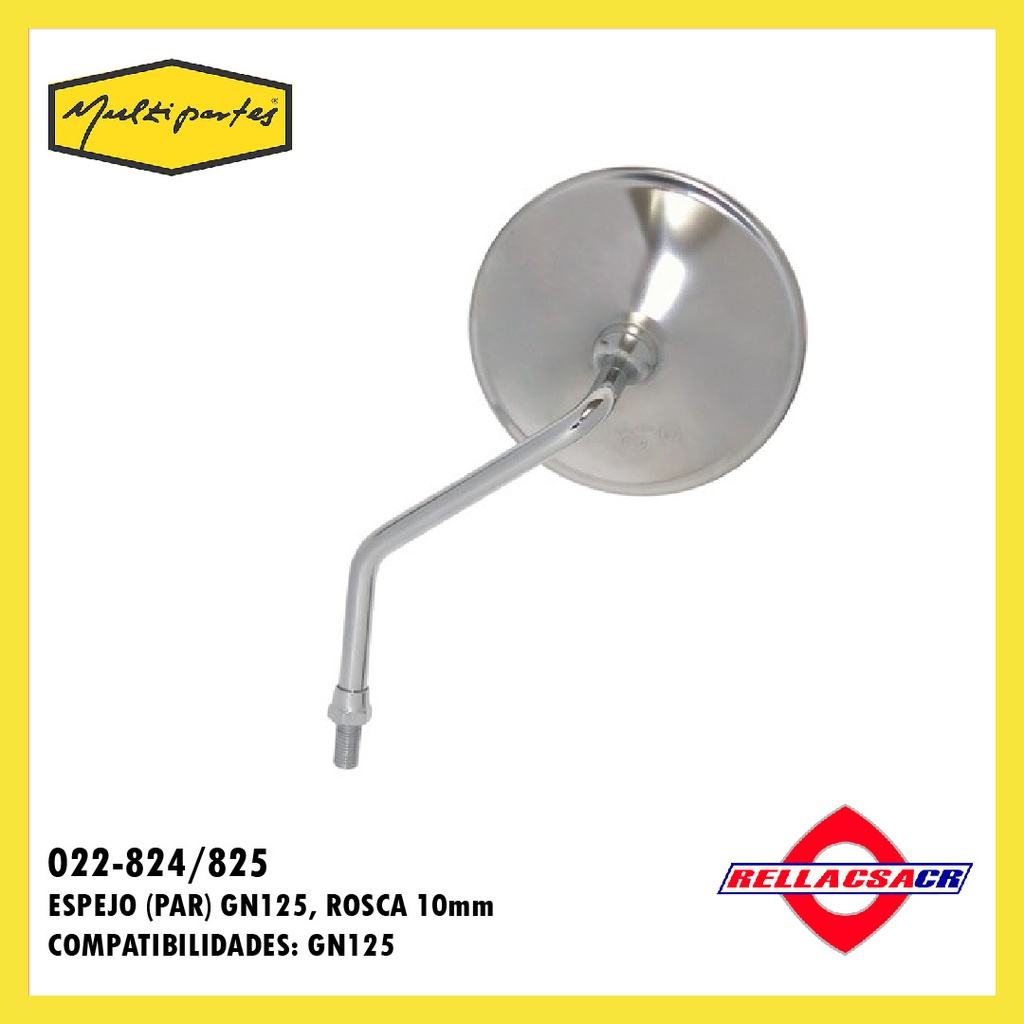 ESPEJOS GN125 ROSCA 10mm.MP