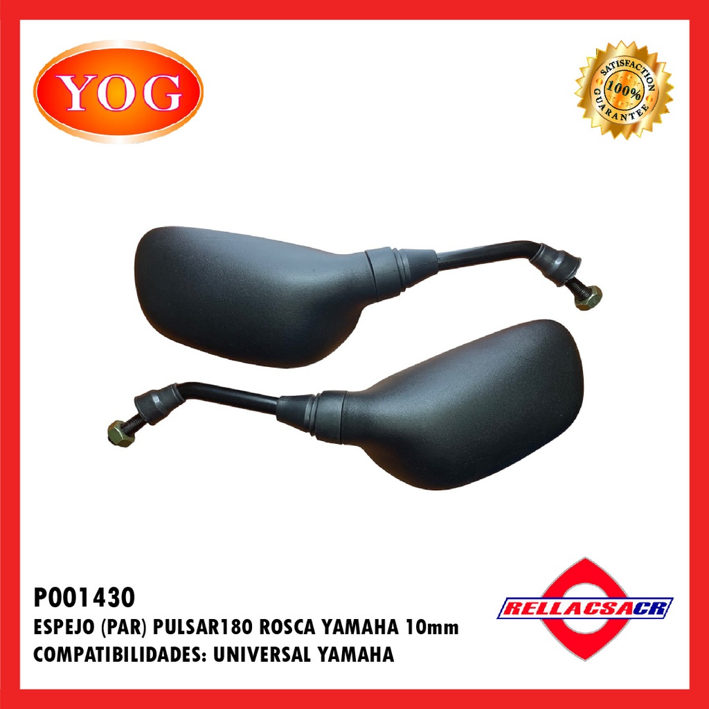 ESPEJOS PULSAR180 R/L ROSCA 10MM