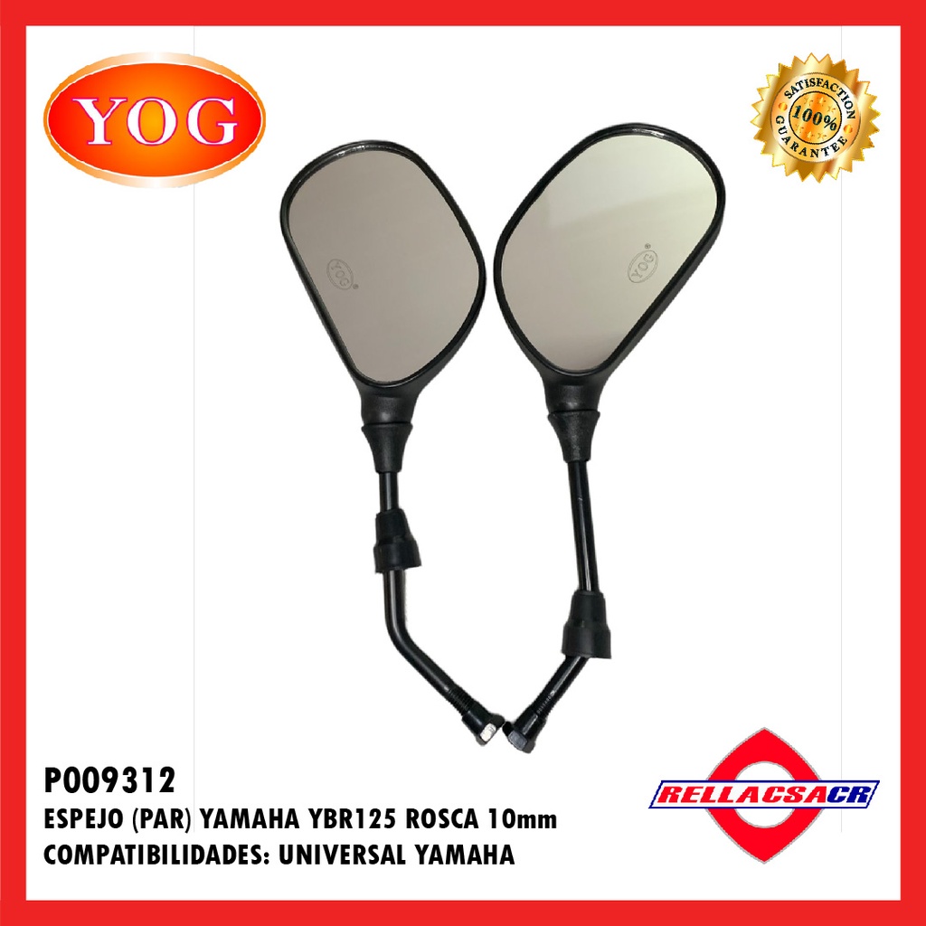 ESPEJOS YAMAHA YBR 125 ED R/L 10MM