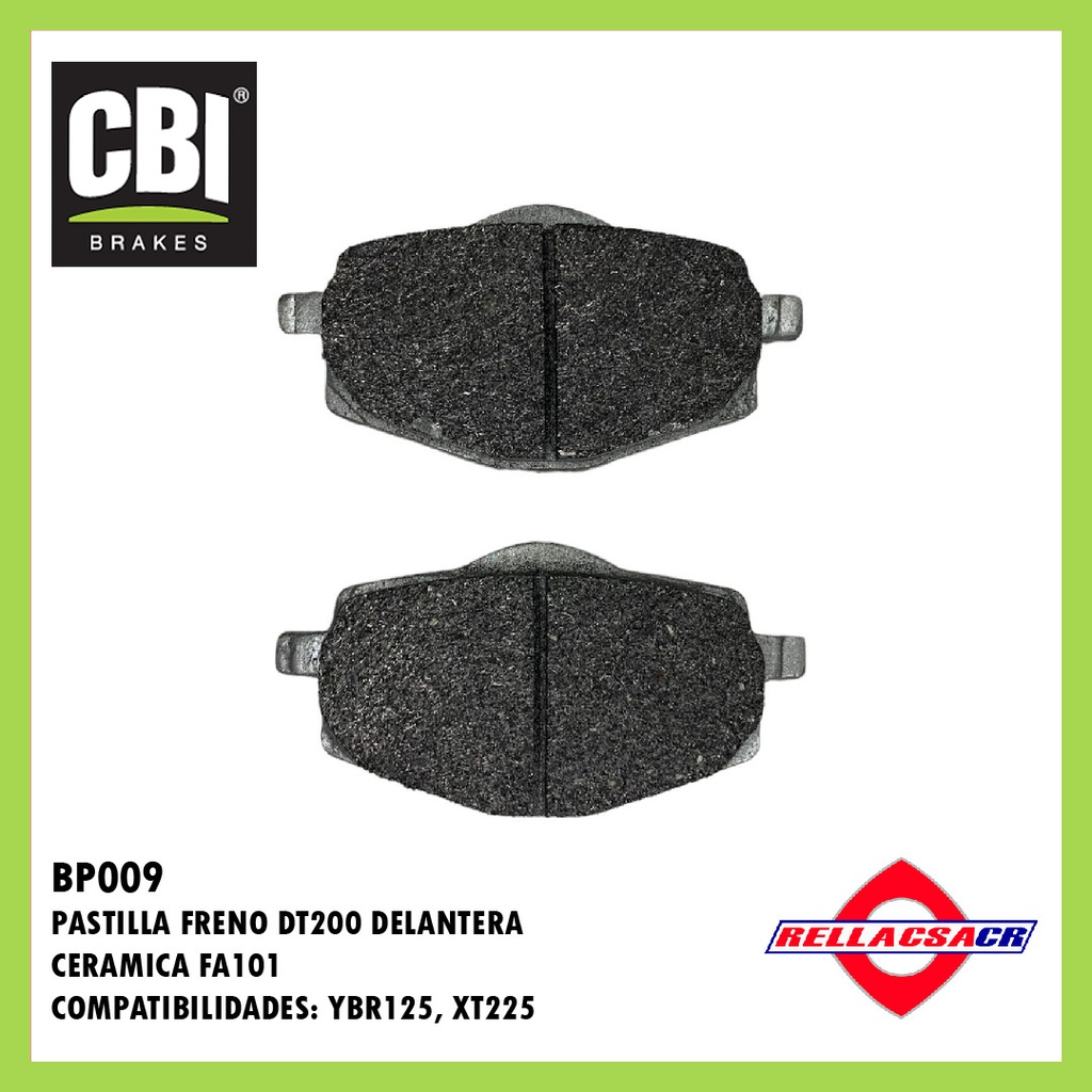 PASTILLA FRENO DEL.CERAMICA YBR125ED