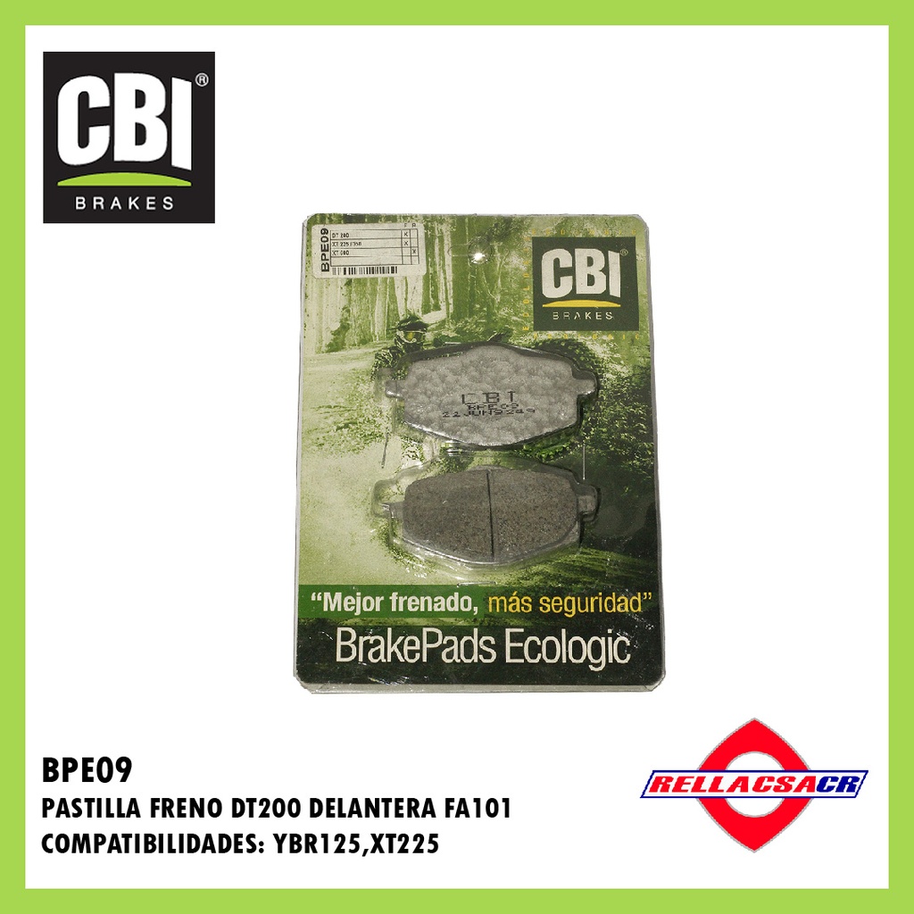 PASTILLA FRENO DEL.METALICA YBR125 ED