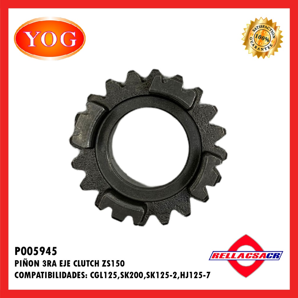PI홥N 3RA 20T EJE CLUTCH ZS150-7